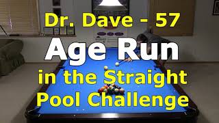 Dr. Dave - Straight Pool Run (57) with Analysis and Advice