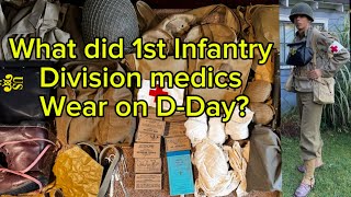 What did First Infantry Division Medics carry on D-Day? 