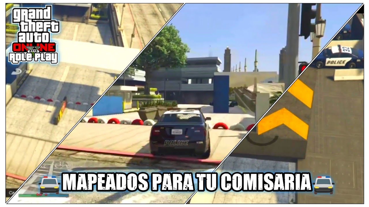 3 MAPEADOS para COMISARÍA🚔 en GTA ROLEPLAY PS4🎮 YouTube