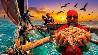 මුහුදු මඩේ ඉස්සො සොයා රුවල් ඔරුවෙන් දියඹට | Amazing prawn catching experience | @wishwatiyubaya 🎣😲🦐