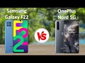 Samsung Galaxy F22 vs OnePlus Nord