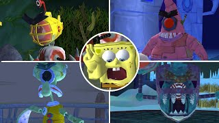SpongeBob's Truth or Square (PSP) - All Bosses (No Damage) [4K]
