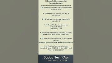 🚀 Master Linux Debugging with dmesg & journalctl – Essential Commands for Troubleshooting!