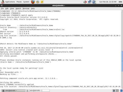 OTM 6.4.2 Installation