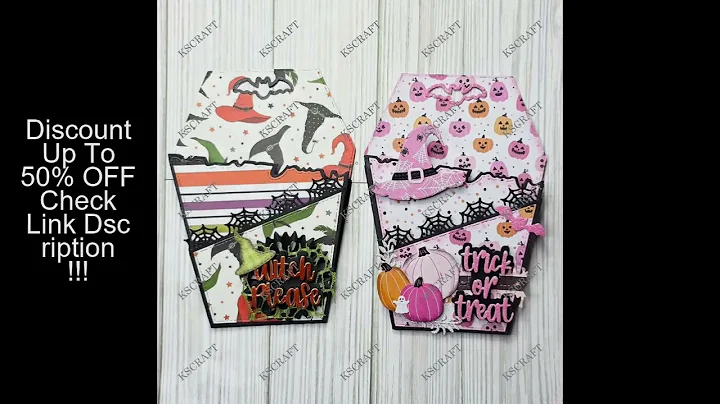 KSCRAFT Coffin Tag Loaded Pockets Cutting Dies Stencils for DIY Scrapbooking Decorative Embossing DI