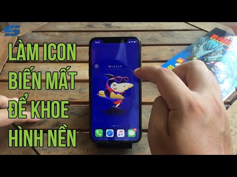 Thủ thuật "Hô Biến" mất toàn bộ Icon để khoe hình nền trên điện thoại