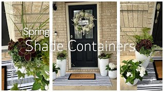 Front Porch Refresh|Creating Spring Shade Containers|Coleus|Ferns|Hydrangeas