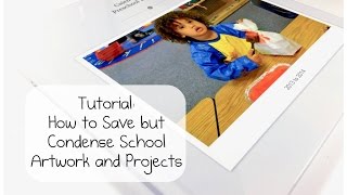 Tutorial:  Making a School Memorabilia and Artwork Book
