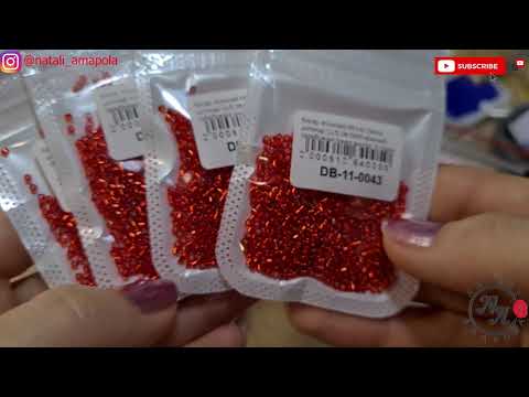 Распаковка посылки с бисером из магазина МЕЛОДИЯ БИСЕРА