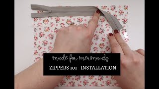 Zippers 101 - Installation