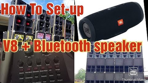 V8 + Bluetooth speaker/ Ganda Ng Sounds Pwede na Mag Videoke kahit Saan How To Setup Video Tutorial