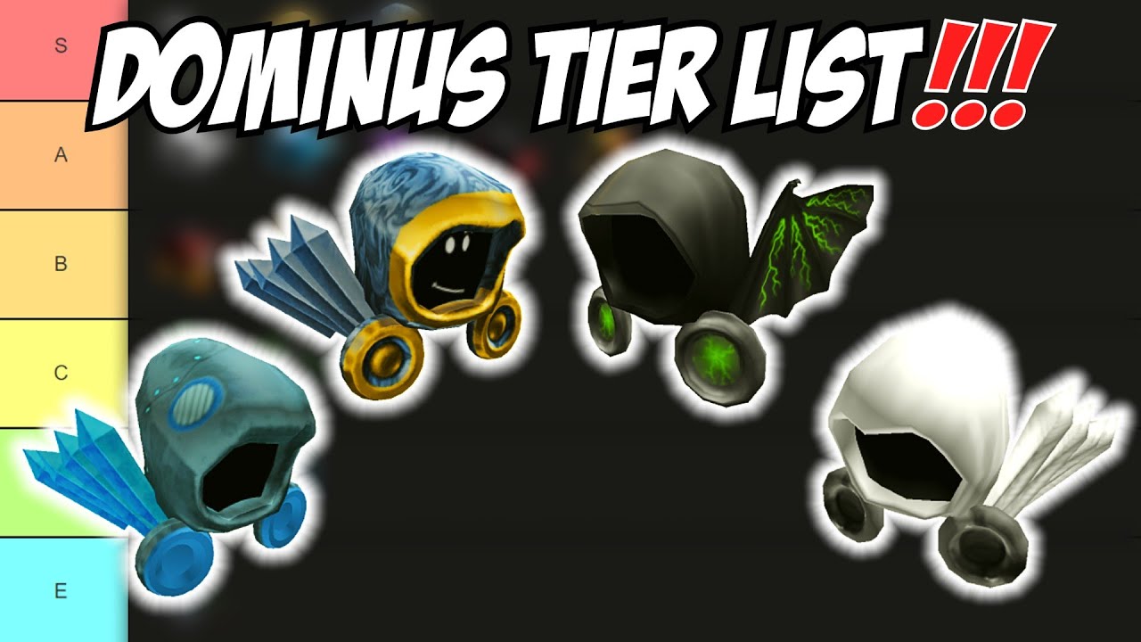 Create a Roblox Dominus Hats Tier List - TierMaker