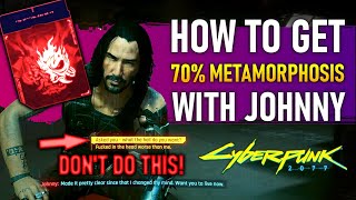 Cyberpunk 2077: Getting 70% Affinity with Johnny Silverhand in 1.6