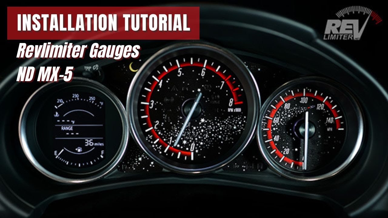 ND MX5 Revlimiter Gauge Face Installation YouTube