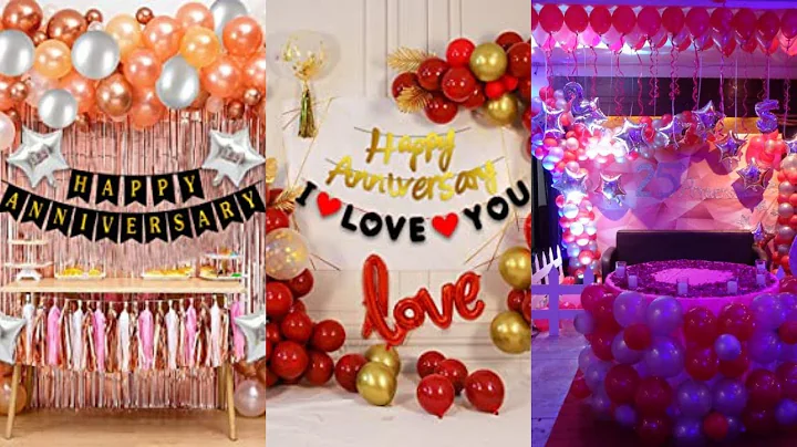 Anniversary Decoration Ideas at home- Party Decoration idea at home- Wedding anniversary decorations