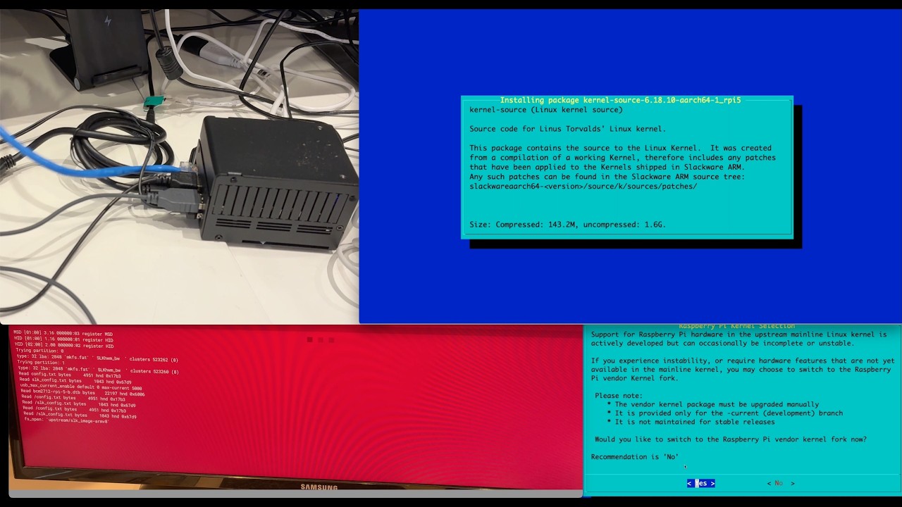 S03E64 - Raspberry Pi 5 + Slackware AArch64 - almost there!