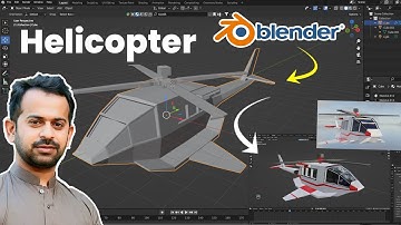 Low Poly Helicopter Modeling Tutorial in Blender | Beginner-friendly 3D Modeling