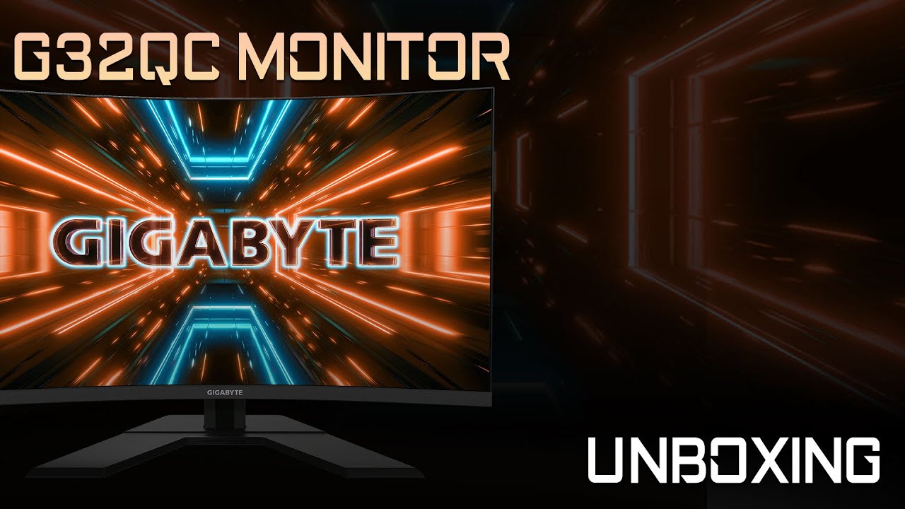 Gigabyte G32qc Monitor Unboxing First Look Youtube