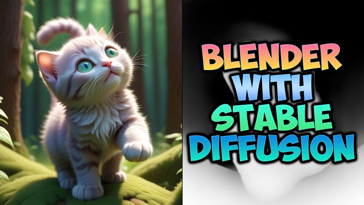 Blender with Stable Diffusion XL Tutorial - Kitten - YouTube