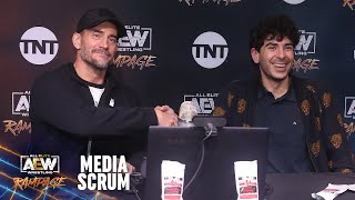 AEW Media Scrum with CM PUNK and TONY KHAN | AEW Rampage: The First Dance | 8/20/21