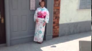 有名雑誌専属モデル着用♪2014最新ゆかた★浴衣を動画でご紹介♪【sa118-47】