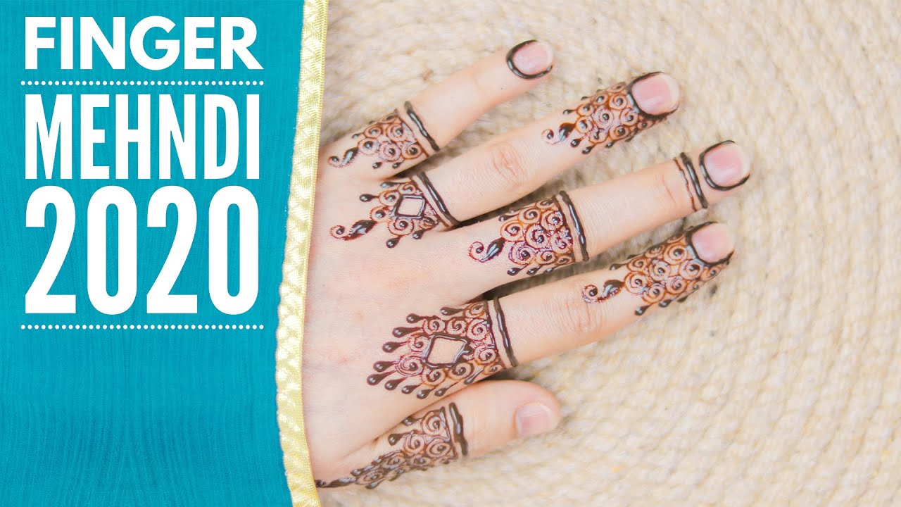 New Finger Mehndi design 2020 - Simple Easy Finger Heena Mehndi ...