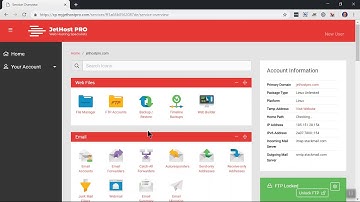 Add an Email Account in the Control Panel