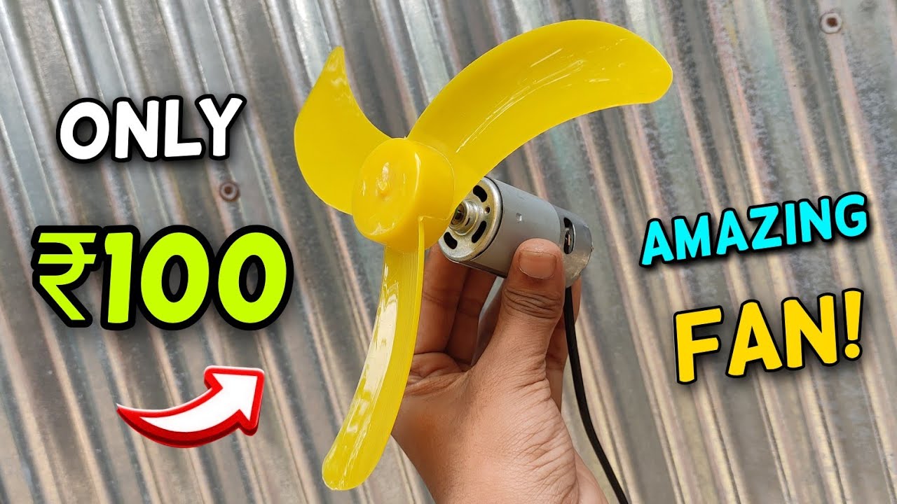 Only ₹100 Very Powerful Mini Table Fan.. | Mini Table Fan Making Components Bery Cheap | Local Motor
