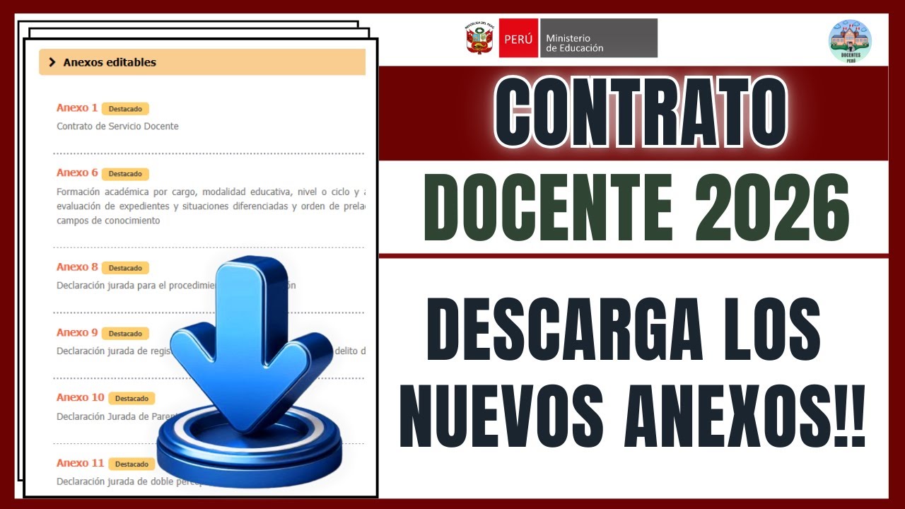 𝐂𝐎𝐍𝐓𝐑𝐀𝐓𝐎 𝐃𝐎𝐂𝐄𝐍𝐓𝐄 𝟐𝟎𝟐𝟔 - 𝐃𝐞𝐬𝐜𝐚𝐫𝐠𝐚 𝐥𝐨𝐬 𝐍𝐔𝐄𝐕𝐎𝐒 𝐀𝐍𝐄𝐗𝐎𝐒 𝐩𝐚𝐫𝐚 𝐭𝐮 𝐄𝐗𝐏𝐄𝐃𝐈𝐄𝐍𝐓𝐄!!