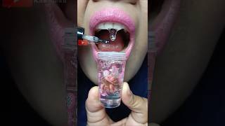 ASMR Anomaly Tortugini Dragonfruittini Clear Glitter Nail Polish to Liquid Candy #short #shorts 1451