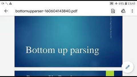 CD- Compiler Design-BE CSE-IT- Bottom up Parsing