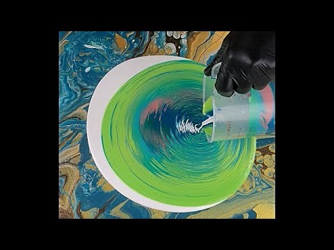 (266) "Under the Sea!" New Acrylic Pouring "Precious Earth" Series ...