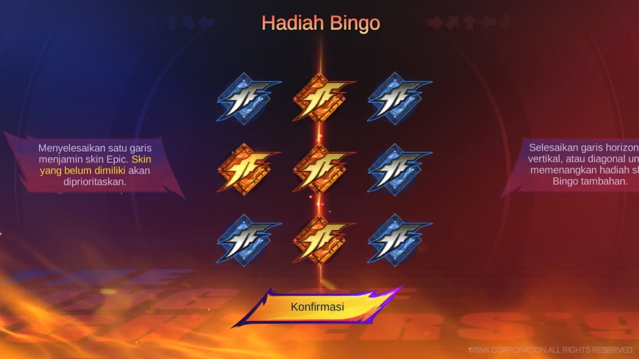 Skin KOF VS Skin Lightborn MOBILE LEGEND BANG BANG