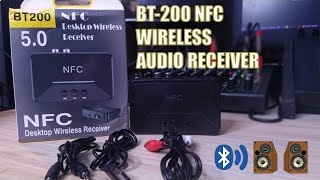 BT200 NFC Wireless Audio Receiver Bluetooth 5.0 Test and Review