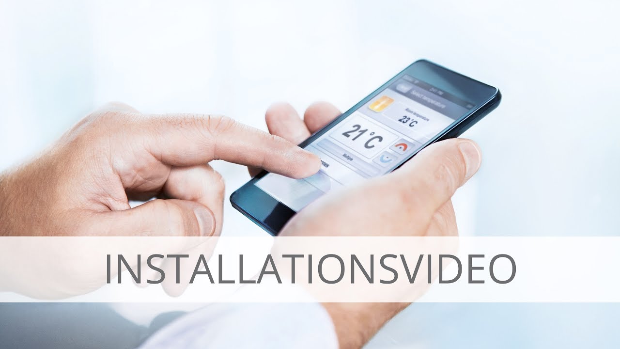 Steuerung Der Elektroheizung Mit Tablet Und Smartphone Installationsanleitung Comfort Control Youtube