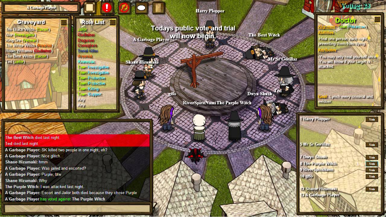 Town of Salem w/Tesh, Molls, TheShadwDancer & Crapula | I'm An Asshole!