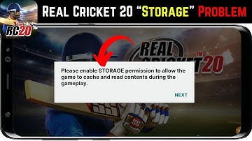 Real cricket 20 storage permission problem || real cricket 20 storage permission problem solve