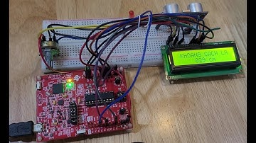 (MSP430) Thiết bị đo khoảng cách và phát hiện vận cản dùng cảm biến siêu âm HCSR04 hiển thị LCD