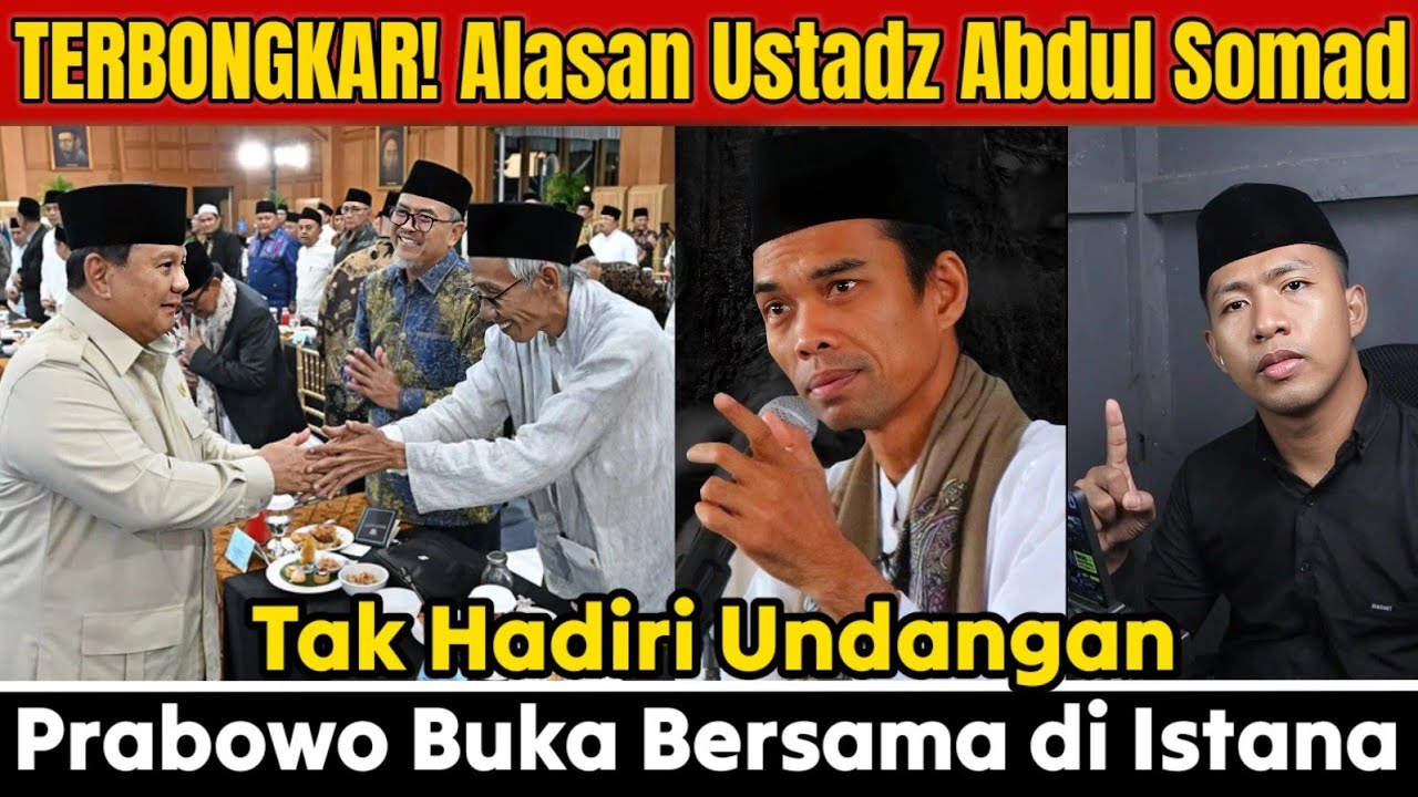 TERBONGKAR! Alasan Ustadz Abdul Somad Tak Hadiri Undangan Prabowo Buka Bersama di Istana
