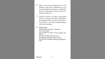 BEGC 101 Question Paper| June 2022| IGNOU Previous Years Question paper