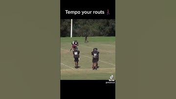 Tips for beginner Wide Receivers #highschoolsports #collegefootball  #widereceiver #routerunning