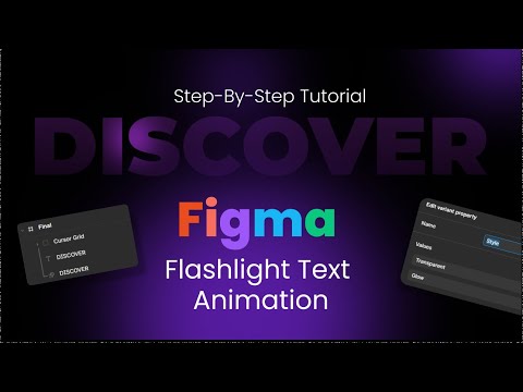 How to Create Flashlight Text Reveal Animation in Figma | Figma Animation Tutorial