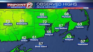 Weather Now:  Much cooler weather for Monday