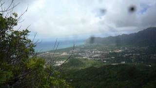 Olomana Hike Oahu, 2nd Ridge, May 5th Solar Eclipse, down the rope