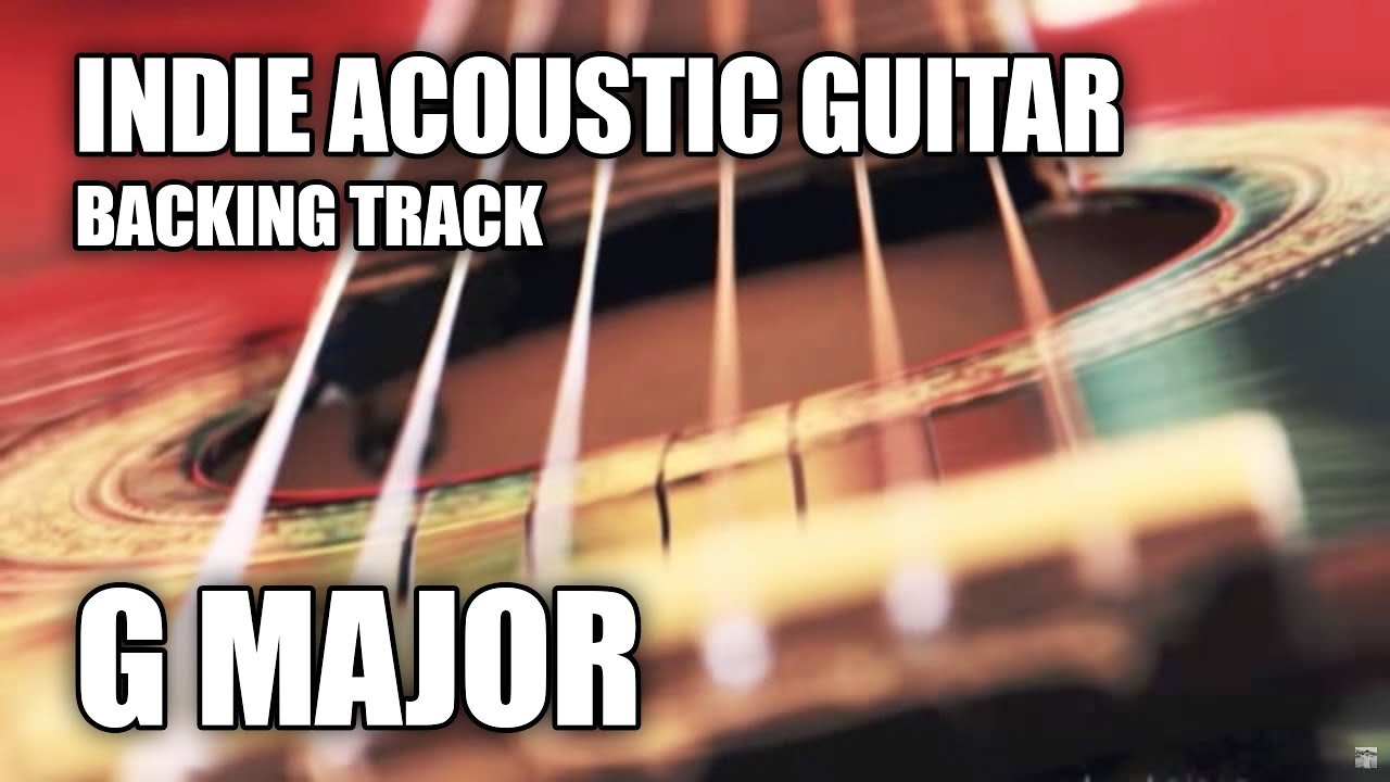 Indie Acoustic Guitar Backing Track In G Major / E Minor (Version 2