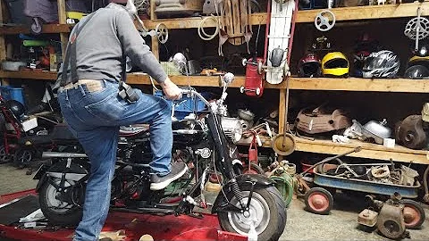 James shows us his Cushman and toy pedal car colle...