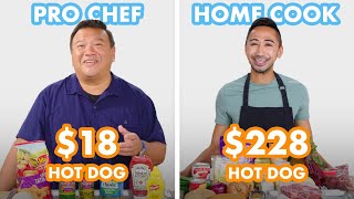 $228 vs $18 Hot Dog: Pro Chef \& Home Cook Swap Ingredients | Epicurious