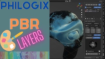 Philogix PBR Painter Pro Layers #3dslasher #blendertutorial #pbrpaintertutorial