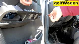 VW Golf 5 how to change door lock switch button