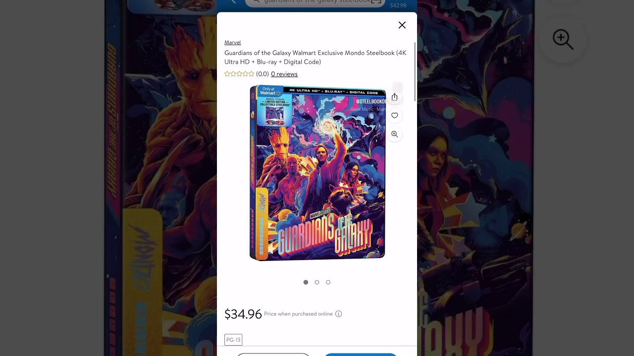 Mondo Marvel steelbooks are finally online  at Walmart. 
